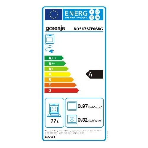 ΦΟΥΡΝ.ΑΠ+ΕΣΤ.ΕΝΤΟΙΧ GORENJE BOS6737E06BG & ECT43X BLACK (77LT / A / ΟΘΟΝΗ / POP / AIRFRY / ΤΗΛΕΣΚΟΠΙΚΟΣ)